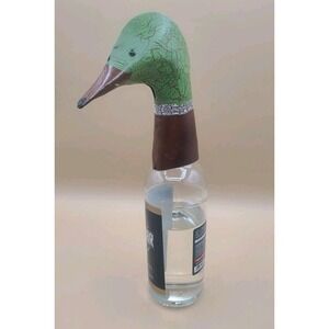 Mallard Duck Unique Metal Wine Bottle Topper Hunting Office Study Decor